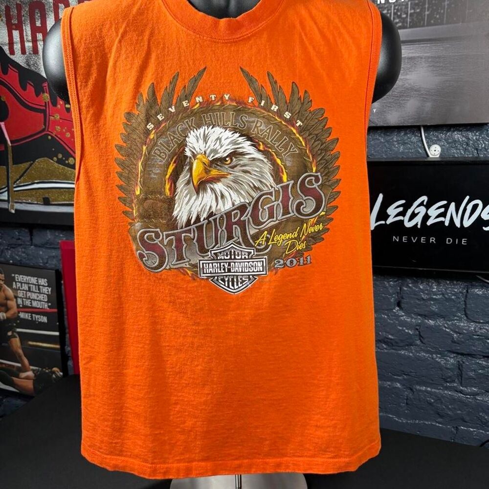 2011 Harley-Davidson Sturgis Black Hills Rally Sleeveless Shirt - Men’s Medium